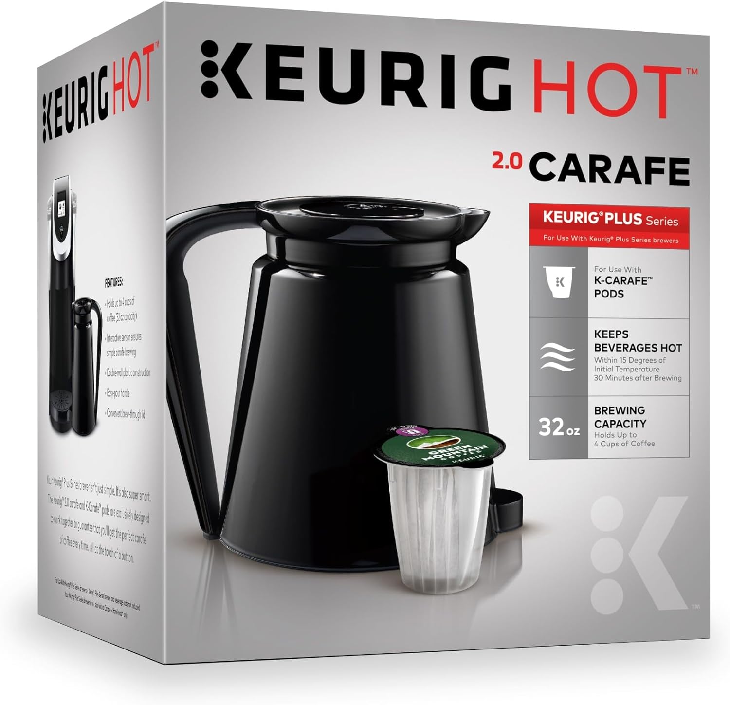 Keurig Double-Walled 32oz Carafe for Hot Coffee, Mauritius Ubuy