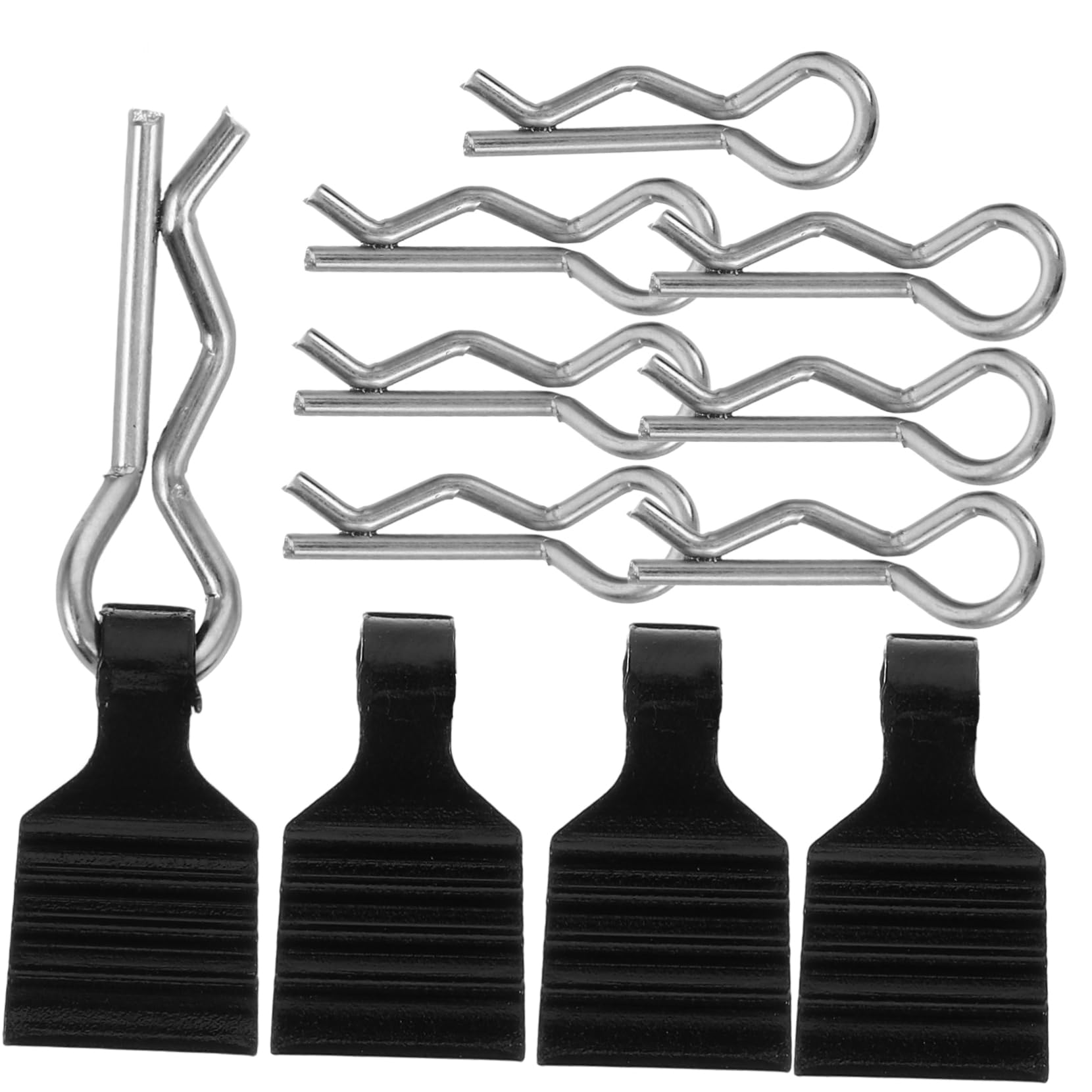 Tofficu Rc Car Shell Clips Replacement 4 Pack Universal Rc Body Clips Spring Pins Pull Tabs for 1/24 Scale Models