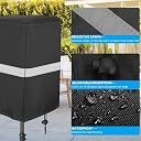 Speaker Cover for 8-15" inch Powered Speaker Mounted on Stand, Outdoor Waterproof Speaker Cover with Adjustable Drawstring, Dustproof & UV Protection (12") gallery image