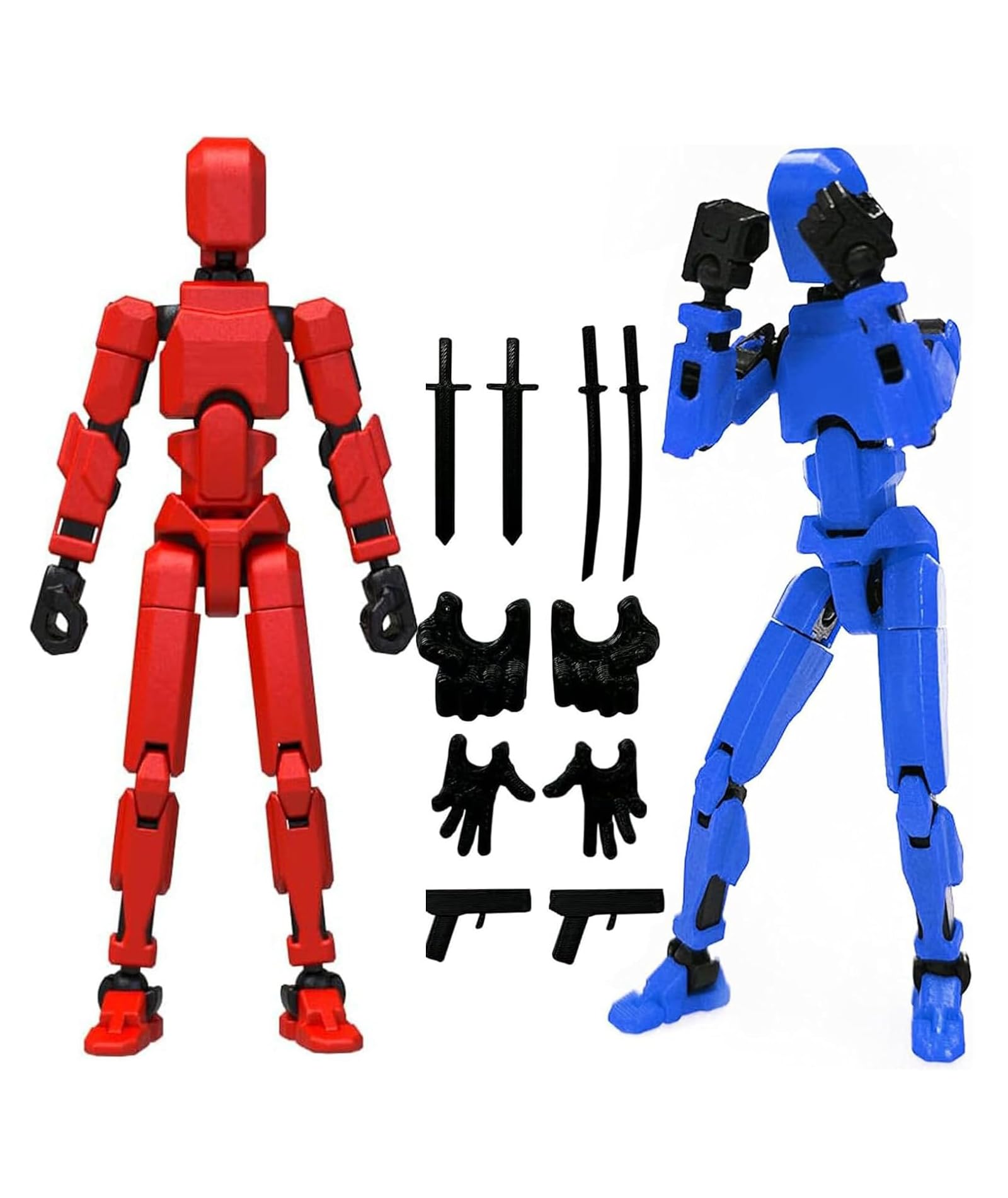 NHCDFA 2 Pcs Action Figure, Stick Titans, Stick Titan Portable and Easy to Use Model Toy Very High Degree of Freedom Multi Articular Mobile Robot Doll Desktop Decoration (Red, Blue) (B0DGXQHNQJ) Amazon Price History, Amazon Price Tracker