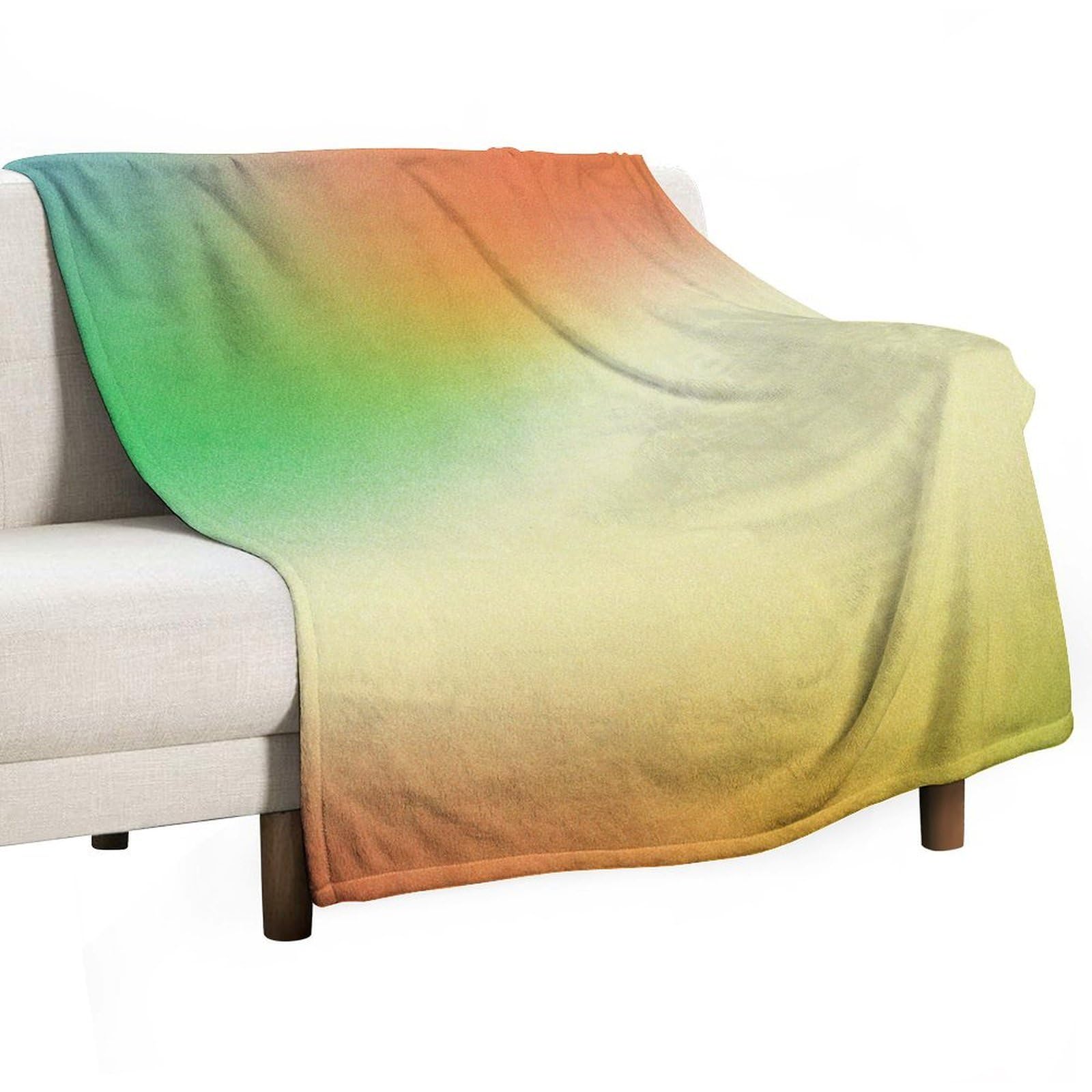 Jubonexis Minimalist Abstract Grainy Texture Diffused Color Anti Pilling Throw Blankets Cozy Durable Blanket for Bedroom Living Rooms Couch Sofa Bed 130x150cm(50x60in)