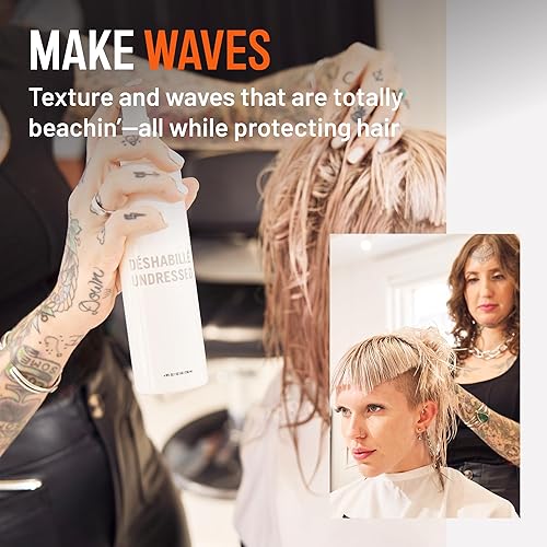 Miniatura 3 de Hairstory Spray texturizante sin vestir botella de 8 oz sujeción ligera para volumen seco larga duración para cabello perfecto todo el día mejora el