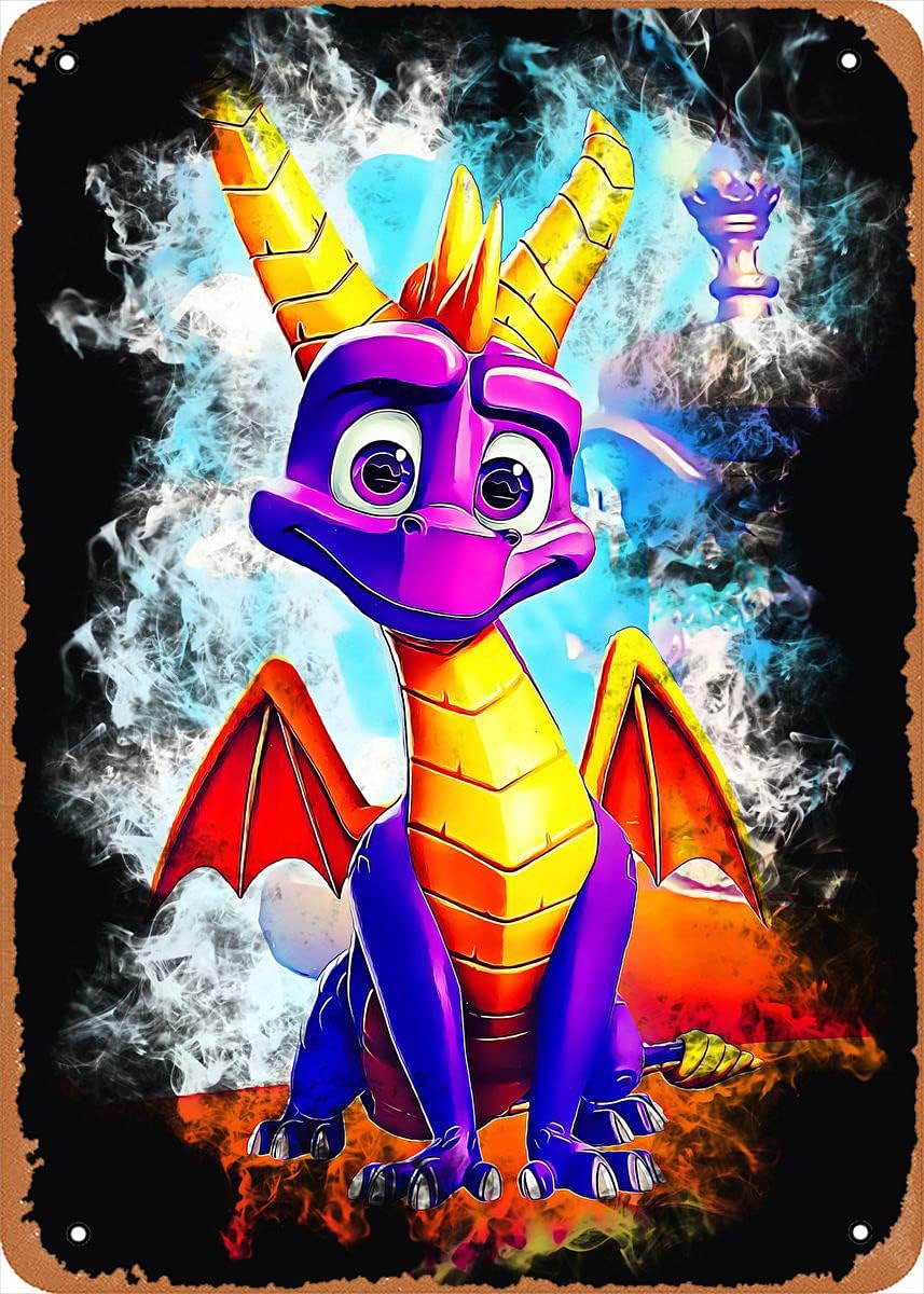 メタルサイン - Spyro Spyro - 8X12インチ ヴィンテージ風ブリキサイン、バー、Man CAVE アートウォールデコレーション