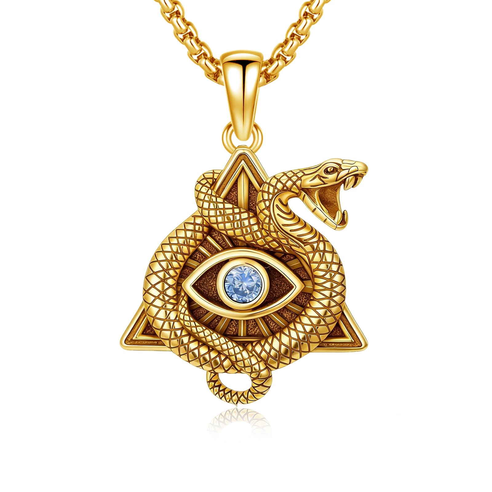 Ägyptische Halskette „Auge des Horus“, 925er-Sterlingsilber, Auge des Horus, Schutzsymbol, Amulett, Auge des Horus, Schmuck, Geschenk für Damen und Herren