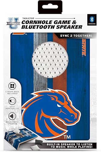 Vista 56 de SOAR Juego de Cornhole de mesa NCAA y altavoz Bluetooth
