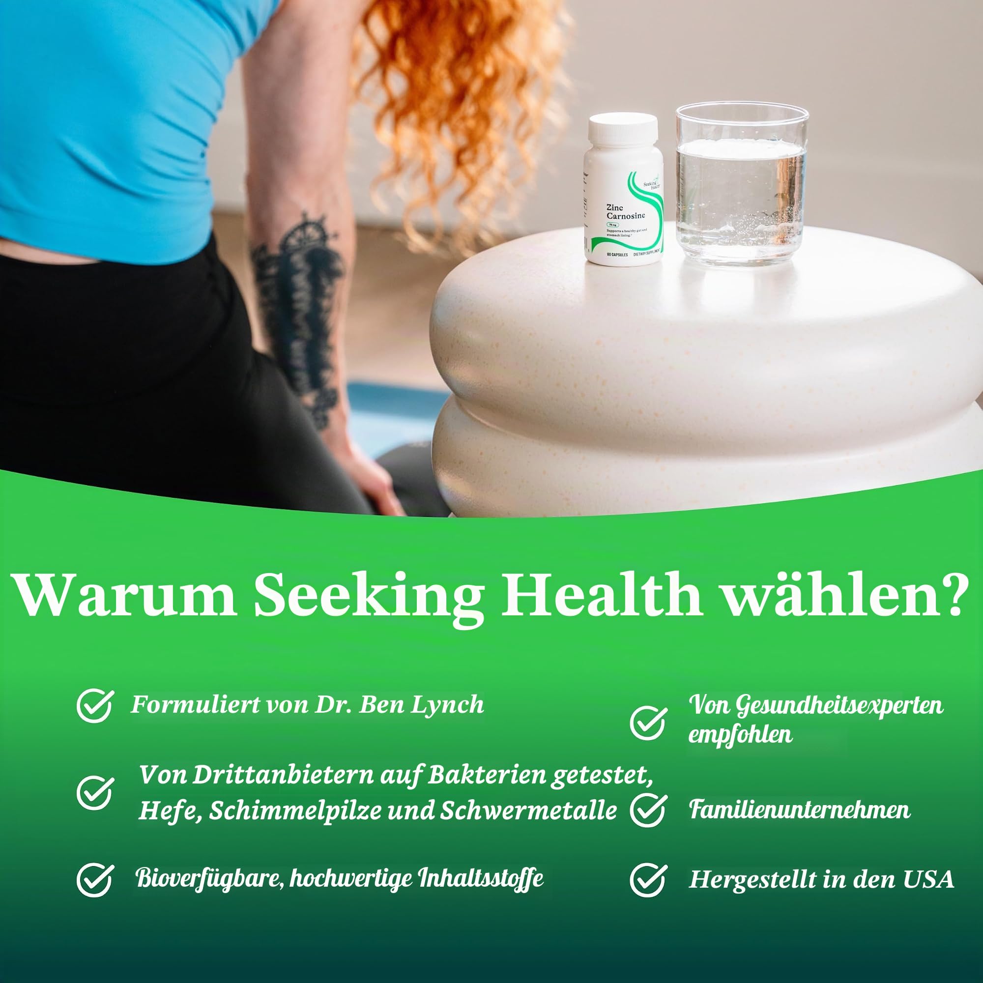 Seeking Health Zinc Carnosine, 75mg - 60 vcaps