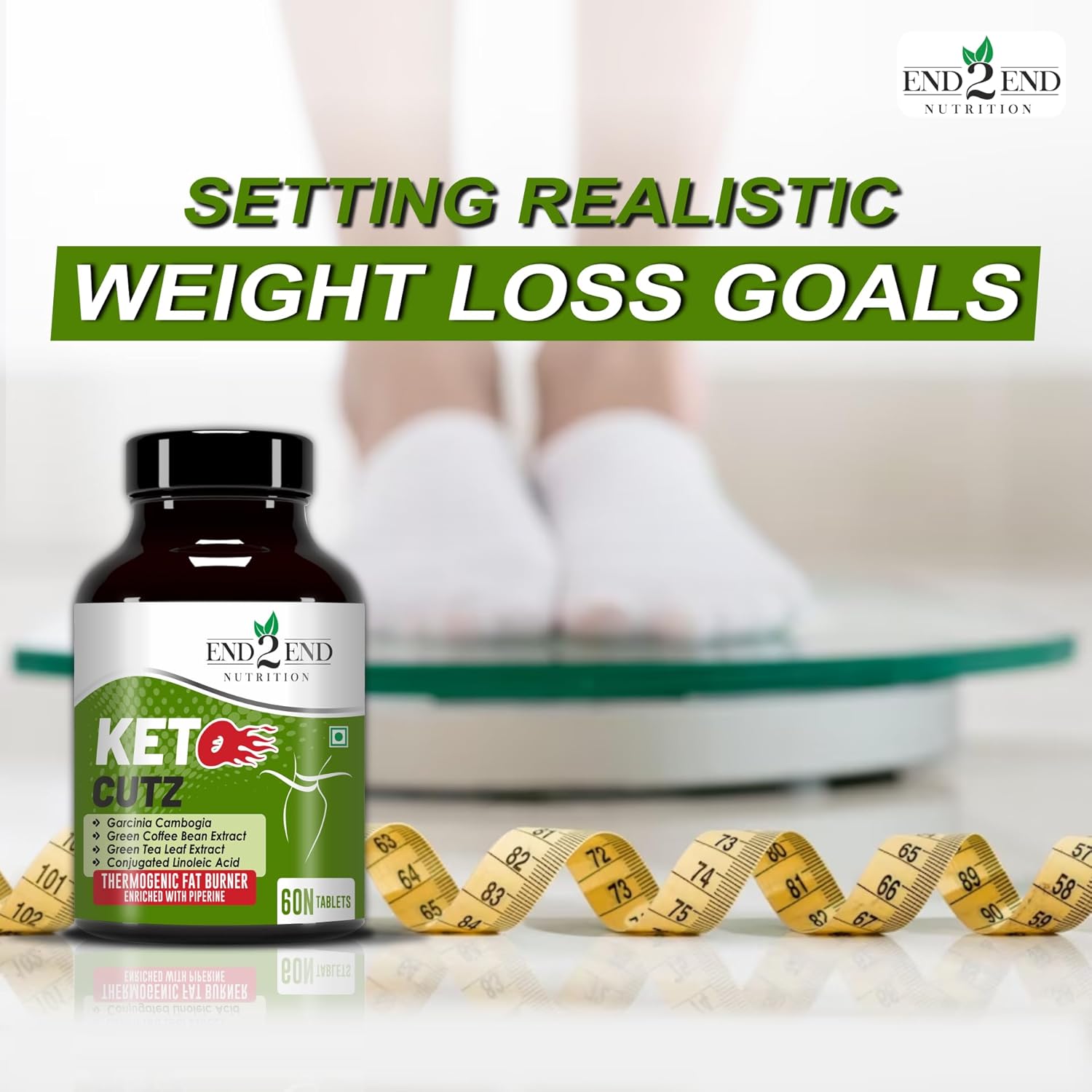 Buy Now End2End Nutrition Keto Cutz Fat Burner With Garcinia Cambogi...