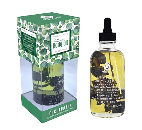 Pursonic Aceites corporales de flores multiusos EUCALYPTUS