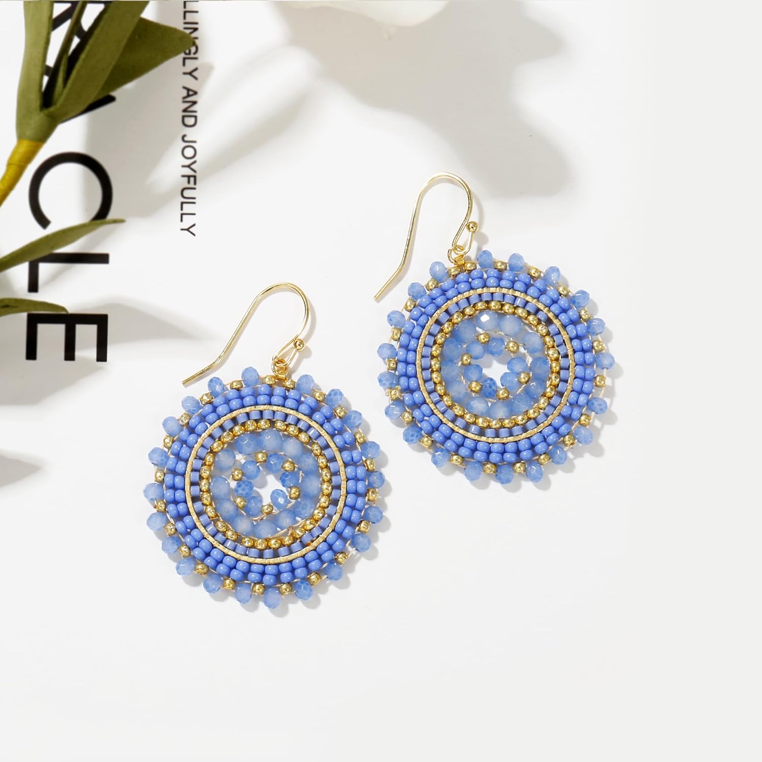 Colorful Summer Beaded Earrings For Women Crystals Glass Bead Dangle Drop Bohemia Earrings Statement Earrings For Women - Image 5