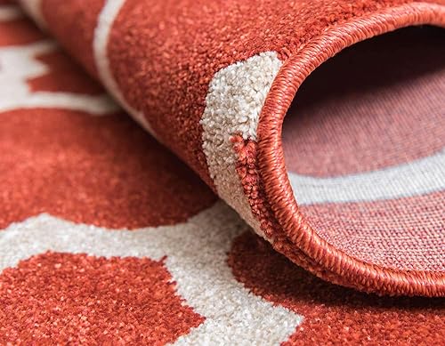 Vista 240 de Unique Loom Trellis Collection - Alfombra estilo marroquí de enrejado gris oscuro (8' 0 pies x 11' 0 pies)