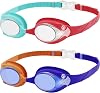 OutdoorMaster Kids Swim Goggles 2 Pack - Quick Adjustable Strap Swimming Goggles for Kids