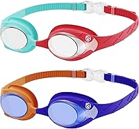 Vista 10 de OutdoorMaster - Gafas de natación de ajuste rápido para niños (2 unidades)