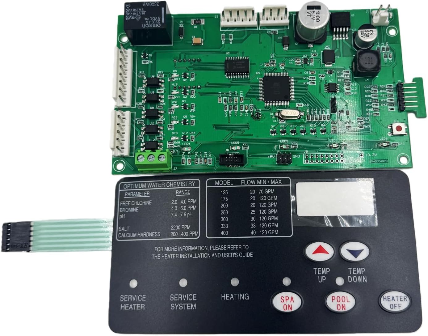 42002-0007S 461105 Control Board Kit Replacement for Sta-Rite Max-E-Therm NA & LP Series Pool & Spa Heater Electrical Systems with 472610Z
