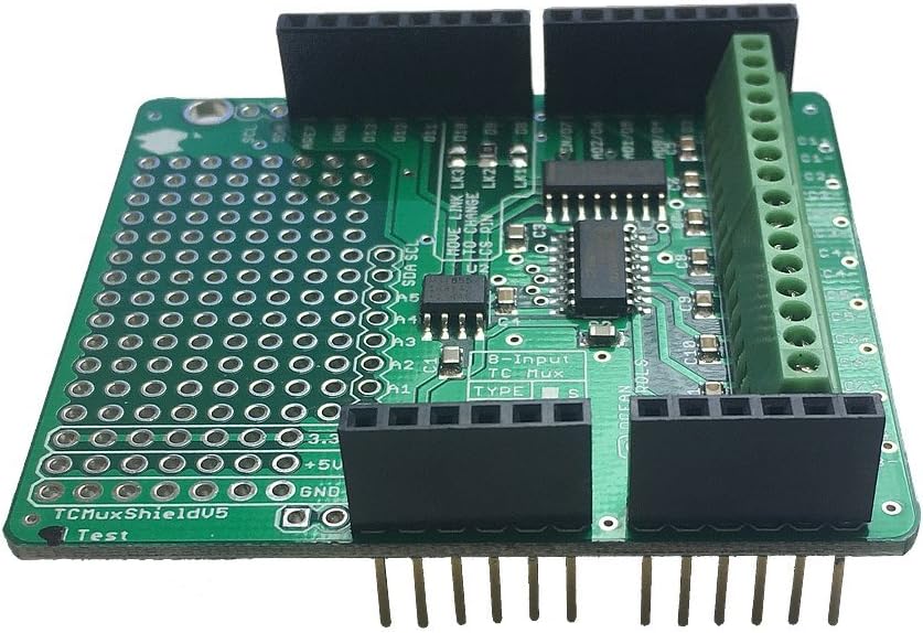Arduino® Thermocouple Multiplexer Shield (K - MAX31855K) (with Headers)