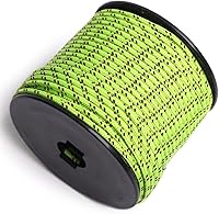 Vista 15 de Cuerda de nailon trenzada sólida de 1/8 pulgadas (3mm) de 164 pies, 5 hebras, paracord, cuerda delgada para manualidades, multiusos, resistente a