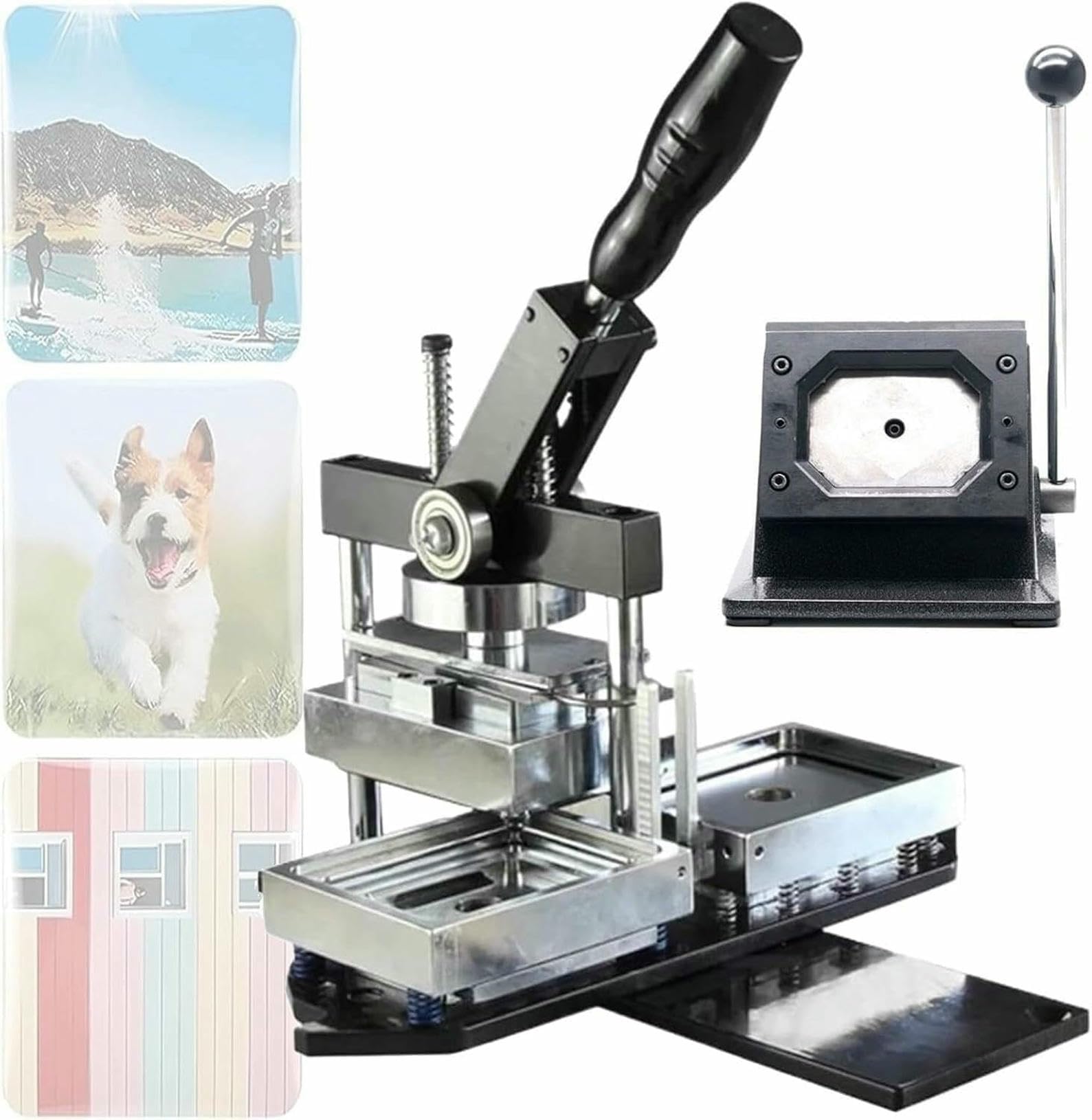 GTHTUHFD Fridge Magnet Machine Diy Photo Refrigerator Sticker And Rectangular Fridge Magnet Maker Machine With 100Pcs Component And Card Cutting Machine For Making Magnets Us