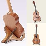 US1 Ukulele Stand Floor, Universal Wooden Violin Stand X-Frame Style, Ukuulele Holder avec du caoutchouc souple pour Ukulete Violon Banjo Mandolin, pliant Ukulle Support, Portable Floor Stand
