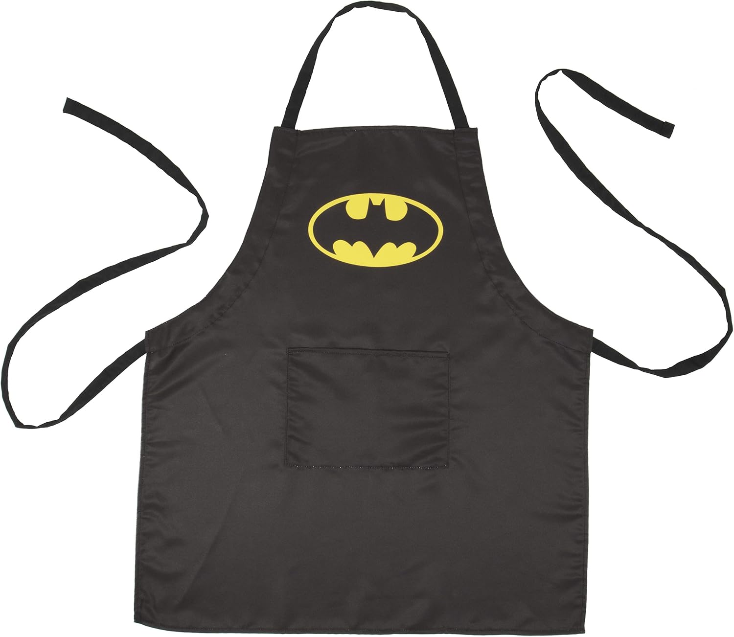 DC Batman Kitchen Apron with Bat Symbol Design - Adjustable Adult Size, Unisex - Great for Cooking & Grilling - Fathers Day Gift for Dads