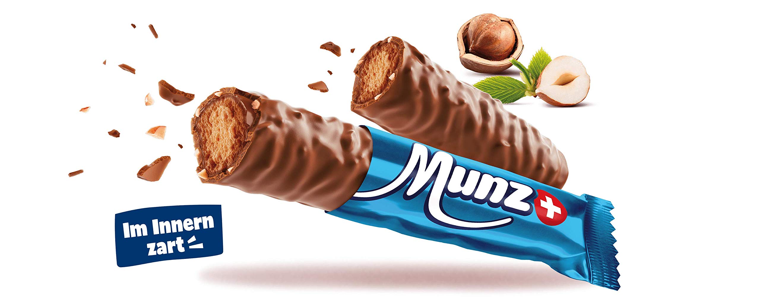 Munz Prügeli Milch Schweizer Schoko Riegel 40 x 46g Premium Schokolade 1,84kg Thekendisplay