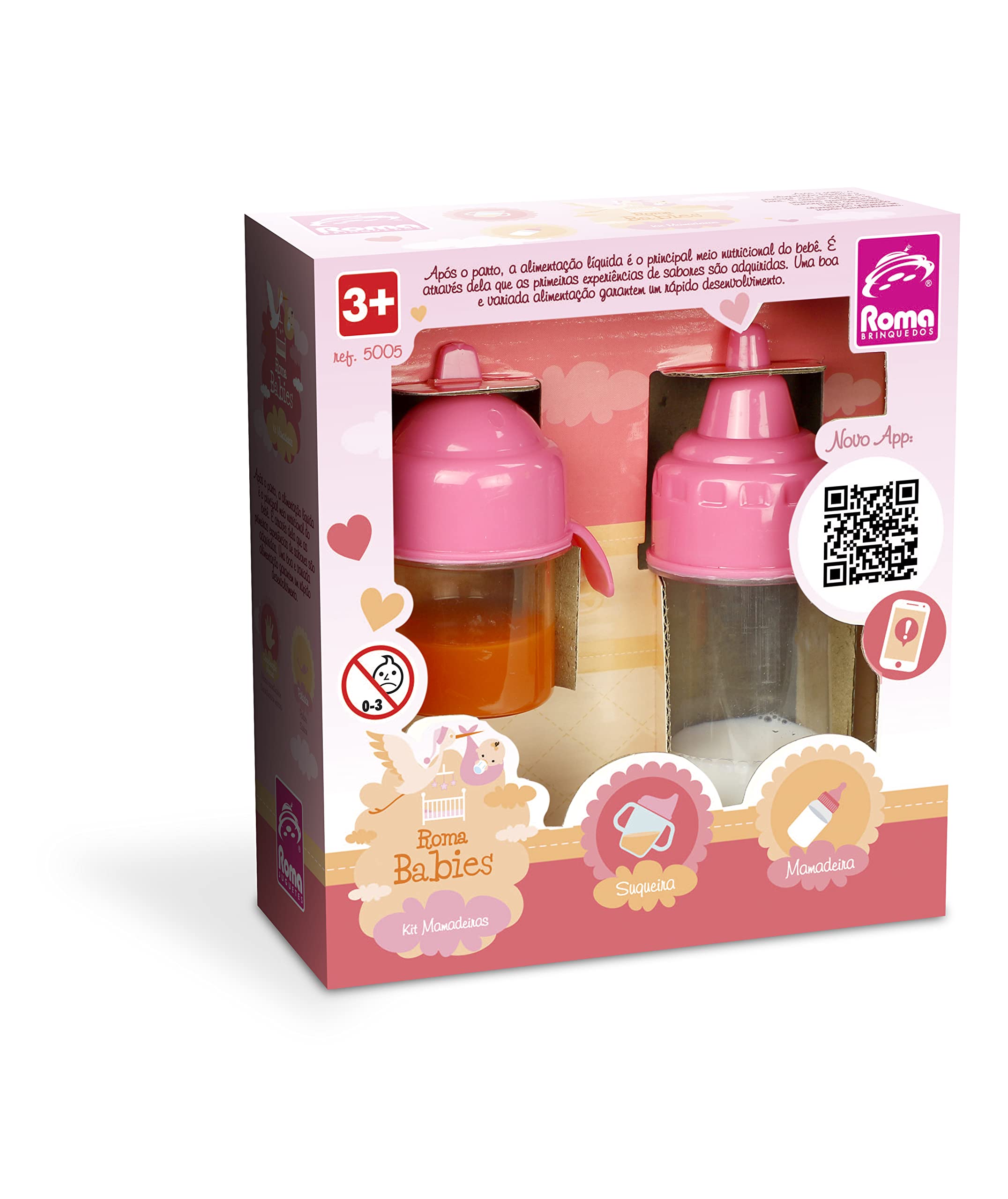 Rom Brinquedos ROMA BABIES - KIT MAMADEIRAS, Casinha, Multicor