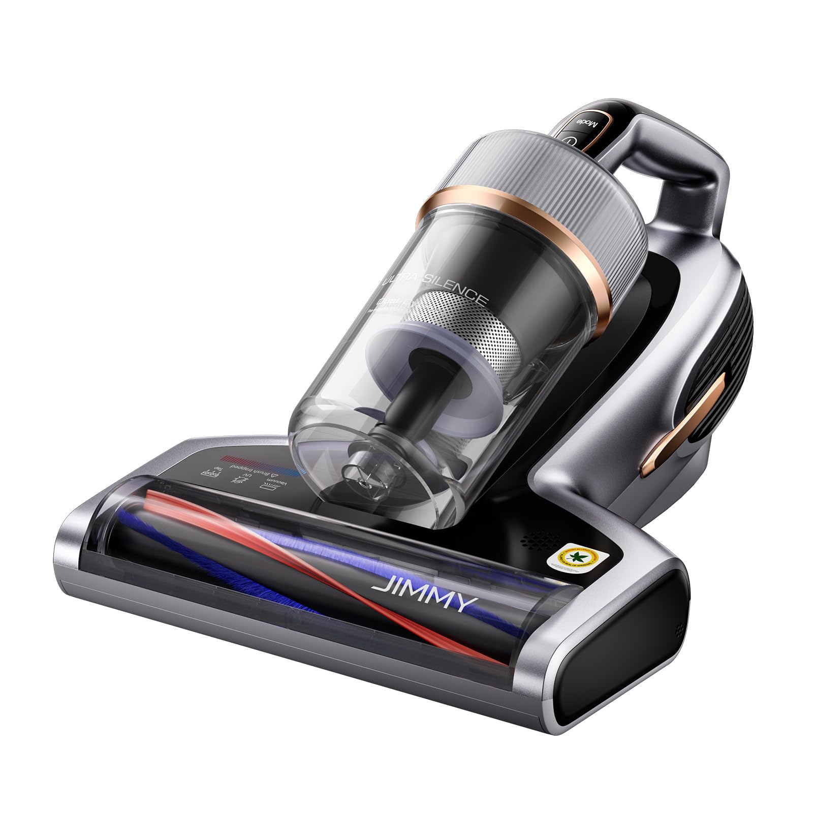 BX7 Pro Mattress Vacuum Cleaner with Dust Mite Sensor, UV Lamp Sterilization, Mattress Cleaning Machine Bed Vacuum Cleaner 700W with Ultrasound, LED Screen for Bed, Sofa and Upholstery- Grey