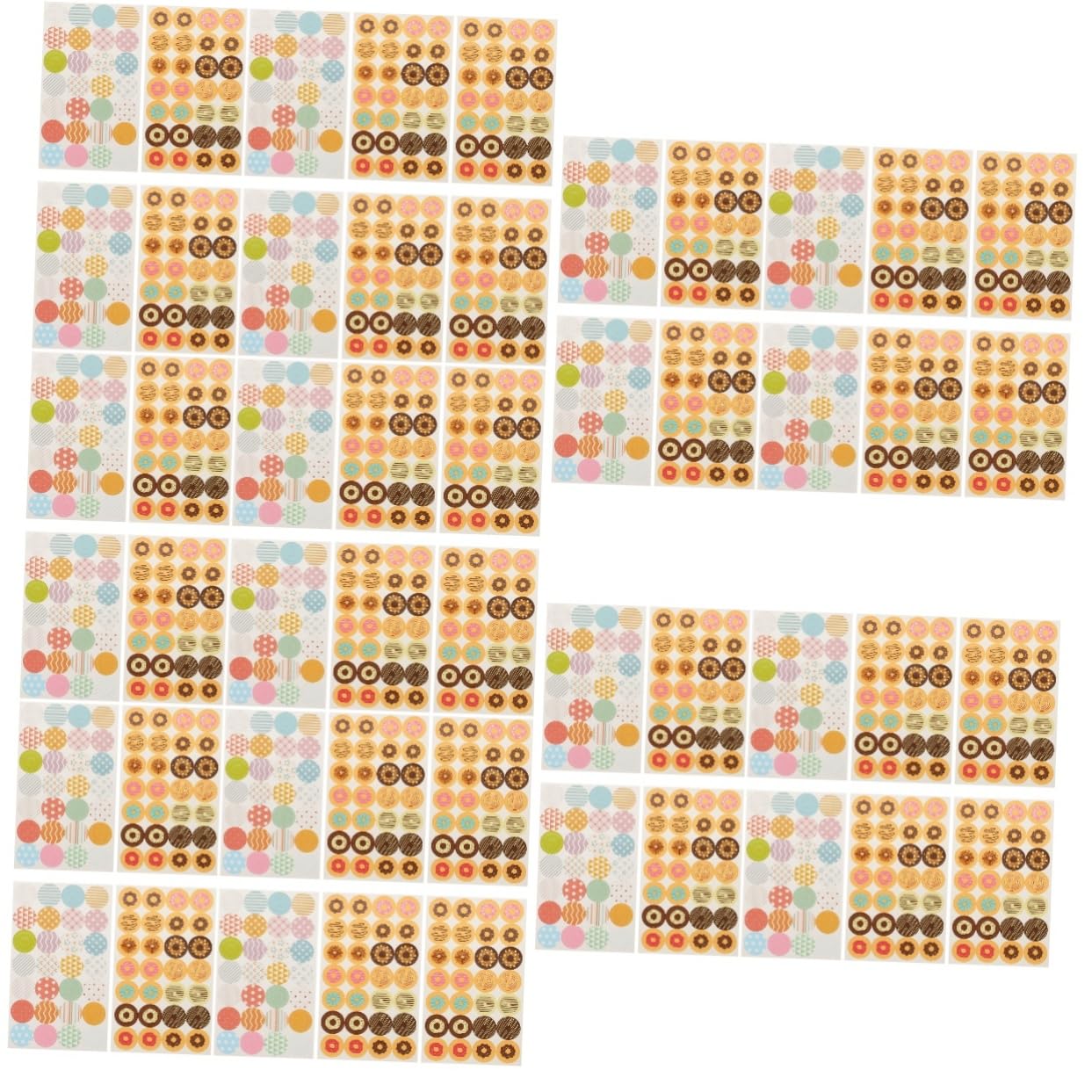 HOMSFOU 5 Ensembles Protecteur De Trou De Reliure Étiquette De Renfort Autocollante Renfort De Trou Stickers Gommettes Trou De Renfort Stickers Papier 1120 Pièces * 5