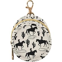 Cactus Western Cowboy Print Pacifier Holder Case for Diaper Bag Portable Travel Pacifier Storage Case with Clip Newborn Baby Pouch for Baby Boys Girls Purse Outdoor