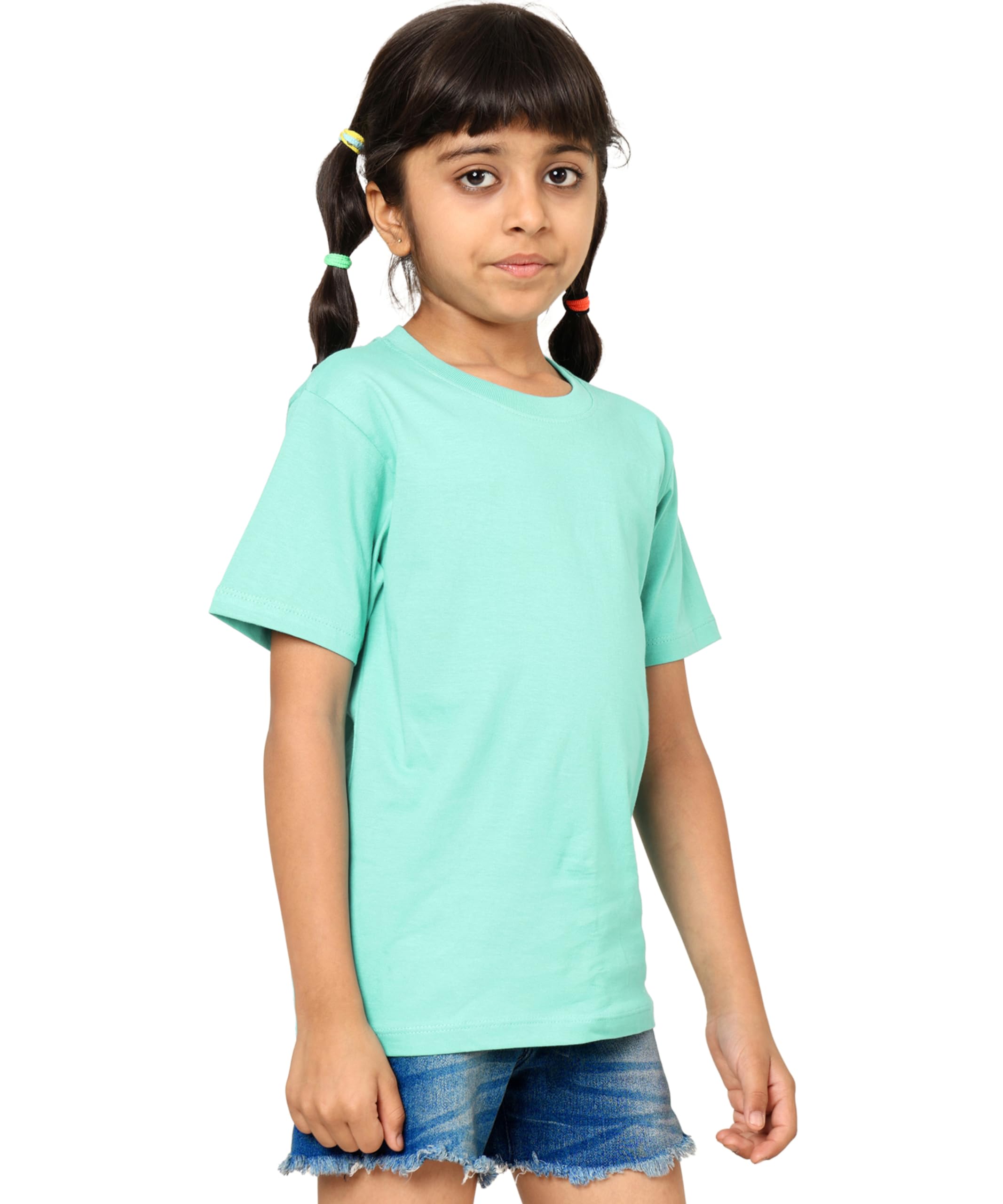 - Unisex Kids T-Shirt for Girls - Half Sleeve - Round Neck