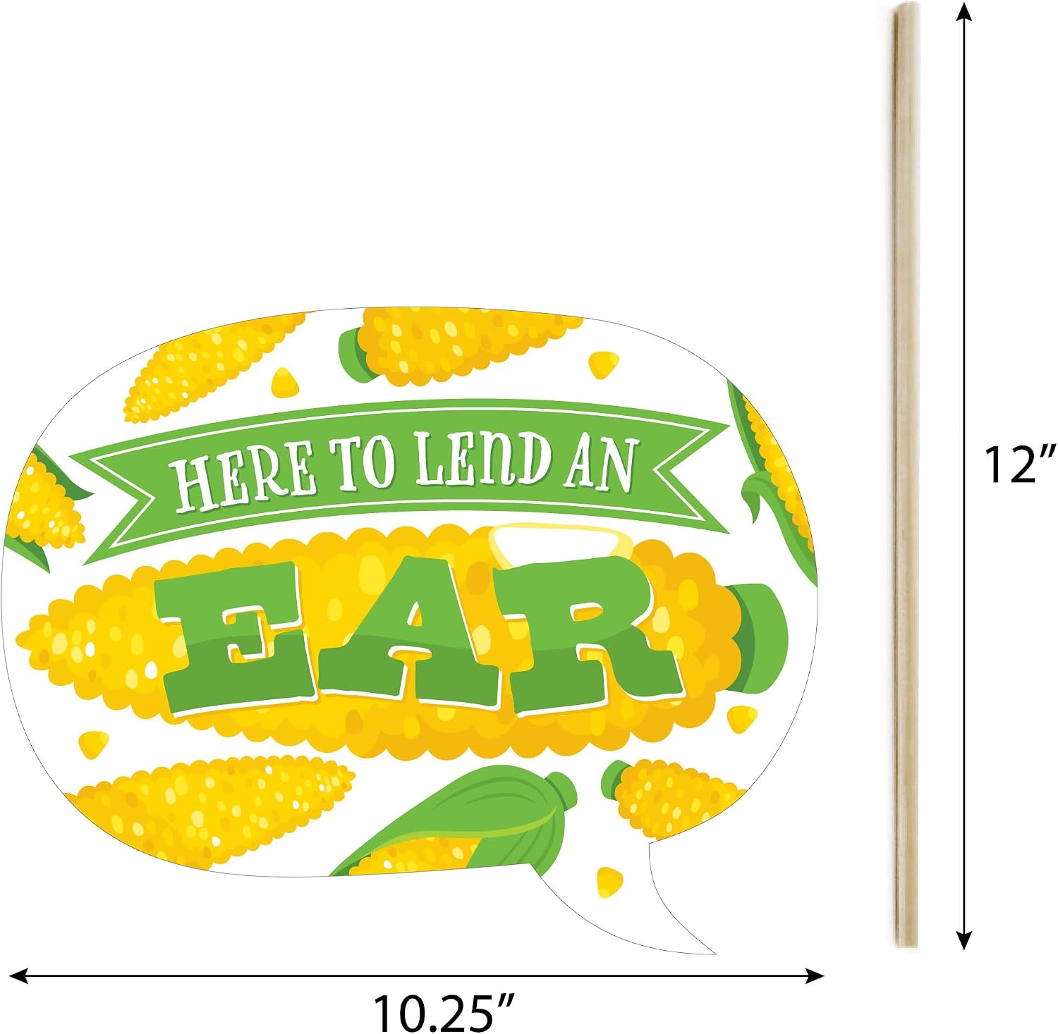 It's Corn - Fall Harvest Photo Booth Prop Kit, DIY Cardstock Props - 20pc image 5