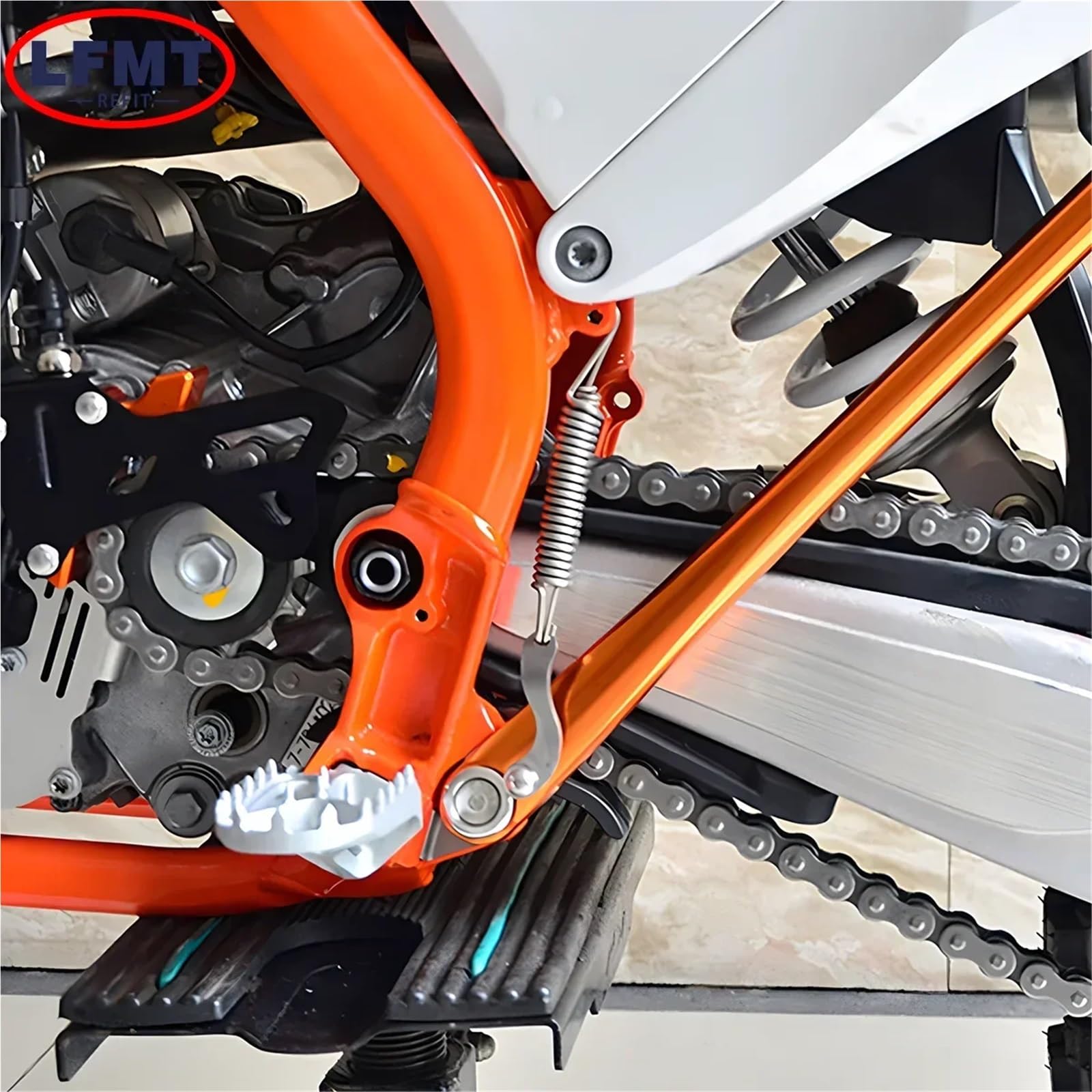adapter podpórki Zestaw sprężyn podpórki bocznej pasuje do K&TM Motocross EXC EXCF XC XCW XCF XCFW125 150 200 250 300 350 400 2008-2016(17-23 Blue)