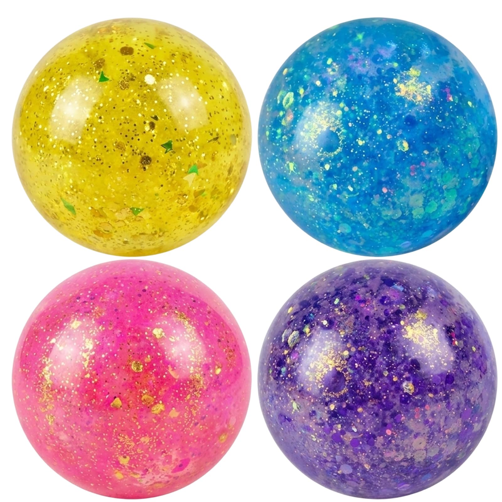 Coconut Oil Squishy, Coconut Oil Stress Ball, Focus Enhancement and Stress Relief Tool, Slow Rising Tactile Sensory Experience for Study Sessions and Workplace Breaks, Set of Four in Pastel Colours