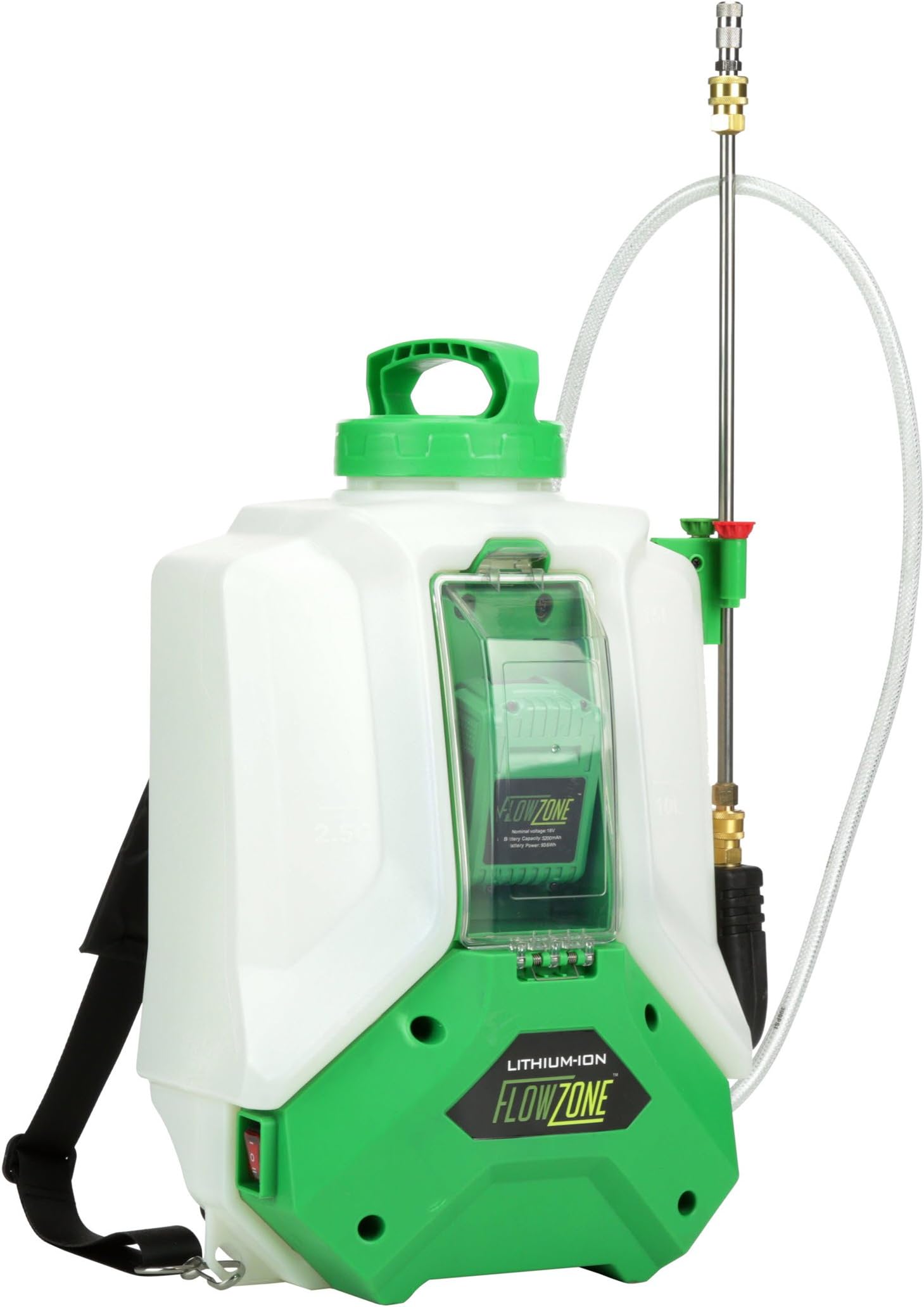 FlowZone Typhoon™ 4-Gallon Multi-Use Continuous-Pressure 18V/5.2Ah Lithium-Ion Backpack Sprayer