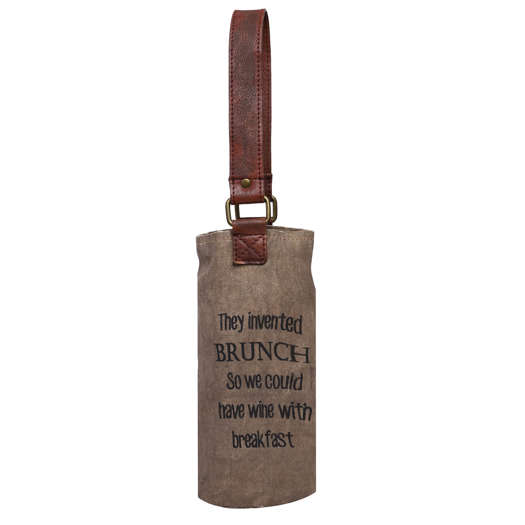 Mona B Canvas Standard Wine Bag Perfect to give as a Gift or for Yourself (Brunch)
