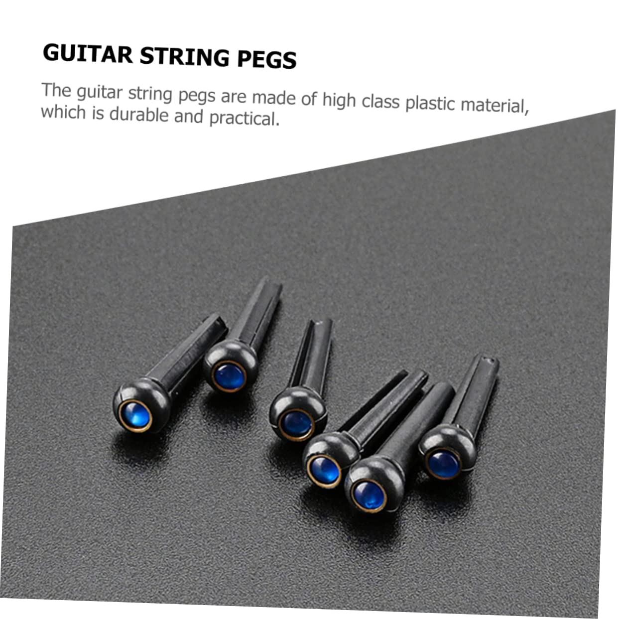 HEMOTON 5 Set Di Accessori Essenziali Per Chitarra Acustica Corde Per Ponte Per Chitarra Leggere E Facili Da Trasportare 6 Pezzi * 5