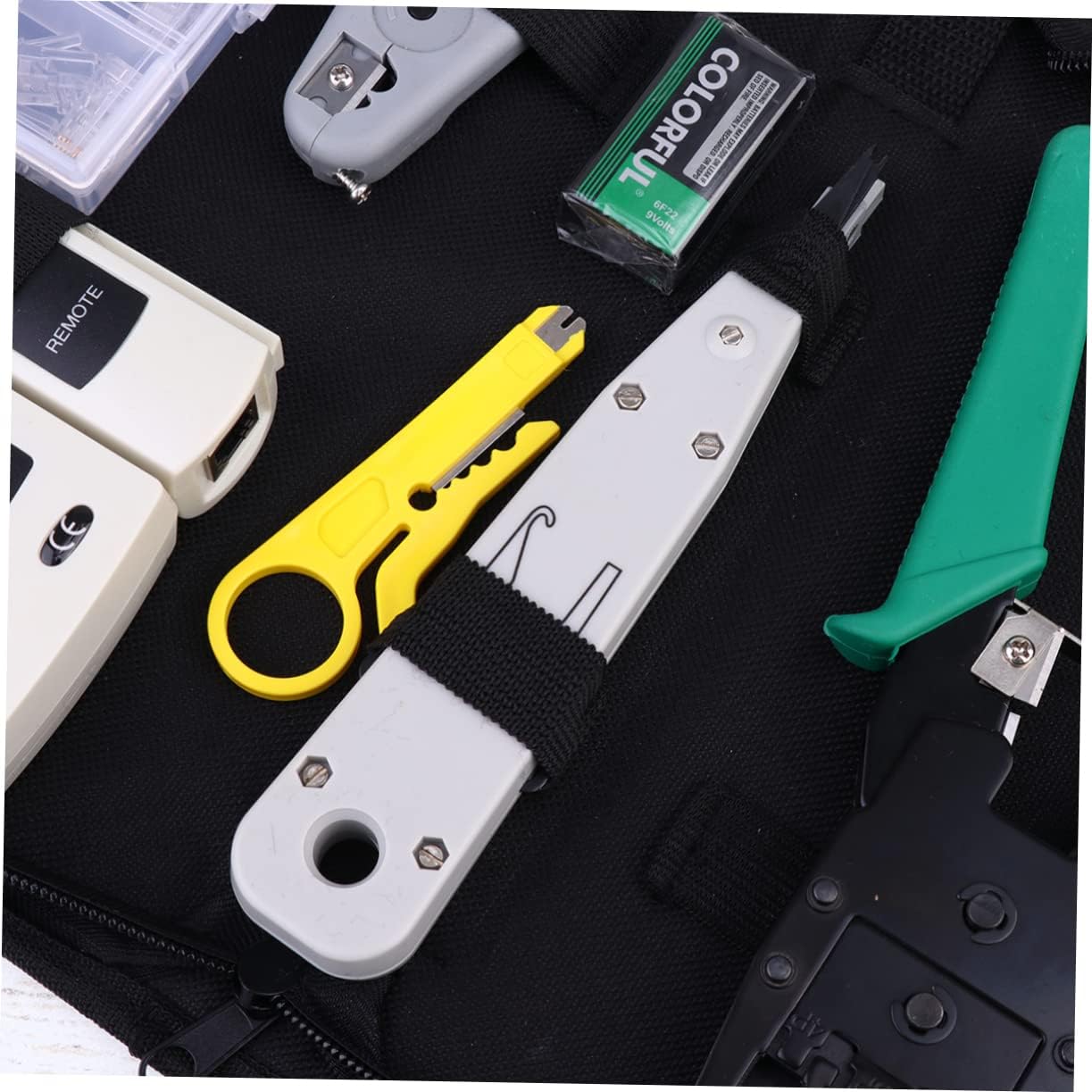 Artibetter 1Set Network Repair Tool Kit Professional LAN Installer Tools with Multi-Function Cable Tester Portable Tool Bag for Maintenance