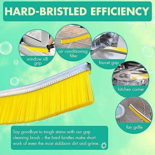 Miniatura 2 de 3 cepillos para hendiduras, cepillo de limpieza de cerdas duras para esquinas muertas, cepillos pequeños IBB para limpieza, adecuado para ranuras de