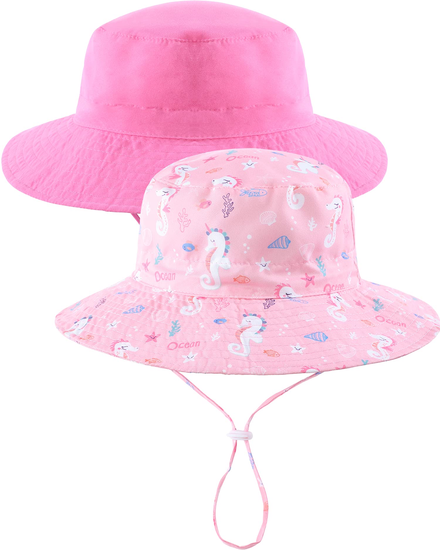 Adorel Sombrero de Sol Gorras Verano Playa para Niños Pack 2