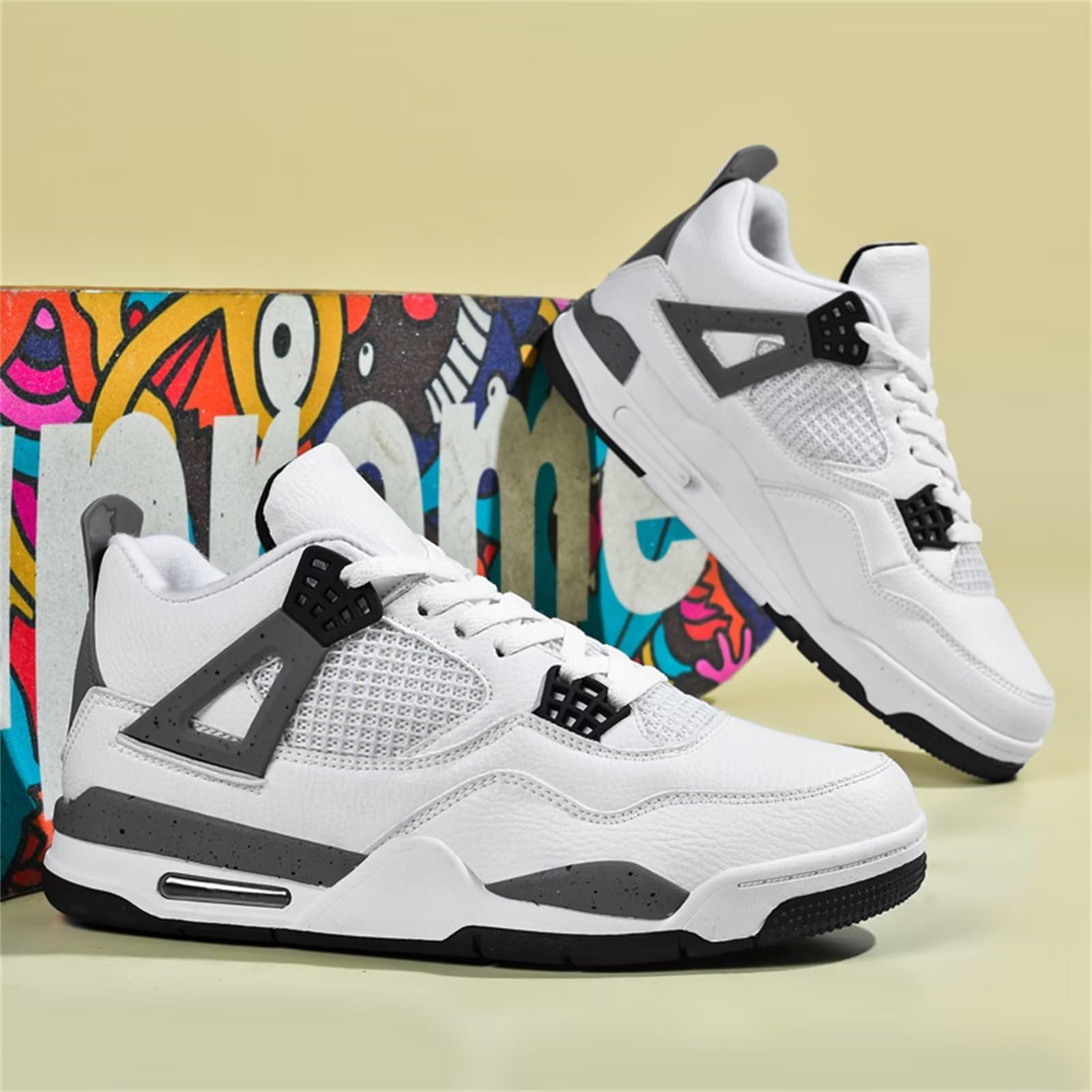 Klassische Herren-Skateschuhe Air 4 Retro, Fitness-Turnschuhe für Basketball, Freizeit, Arbeit, Laufen