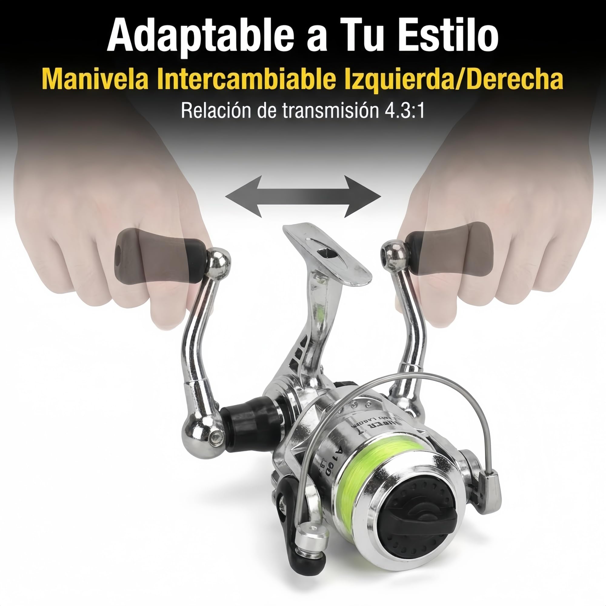 Caña de Pescar Mini bolígrafo portátil, Mini caña de Pescar, Aluminio aviación retráctil Anillo magnético Carrete 2 mas 1BB Ratio 4.3 a 1, Equipo para Hielo río 20 cm (Verde)