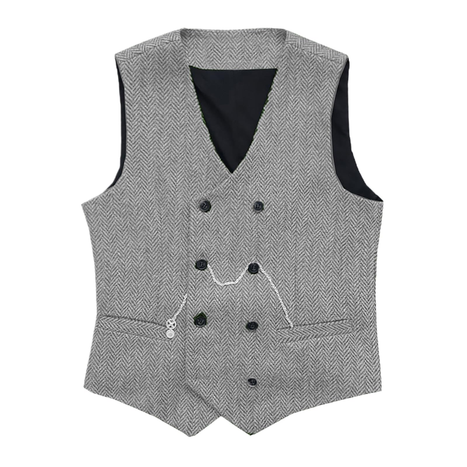 Chaleco de traje para hombre elegante que estiliza la figura formal 3