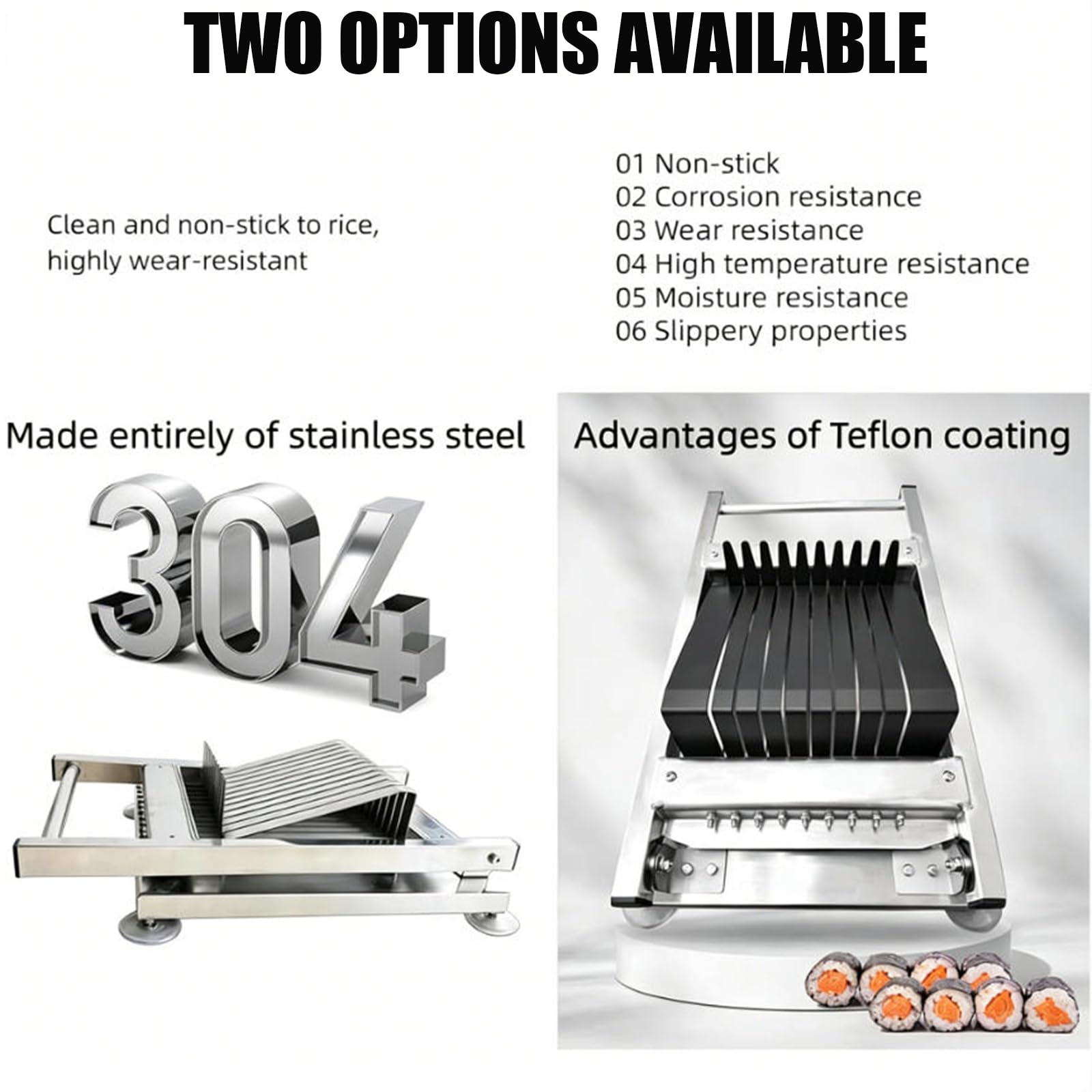 Taglia-rotolini per Sushi, Macchina Fai-da-Te per Fare Sushi, Taglia-rotolini in Acciaio Inossidabile, Tritaverdure, Macchina Manuale per Arrotolare Sushi Rotondo, 12sections