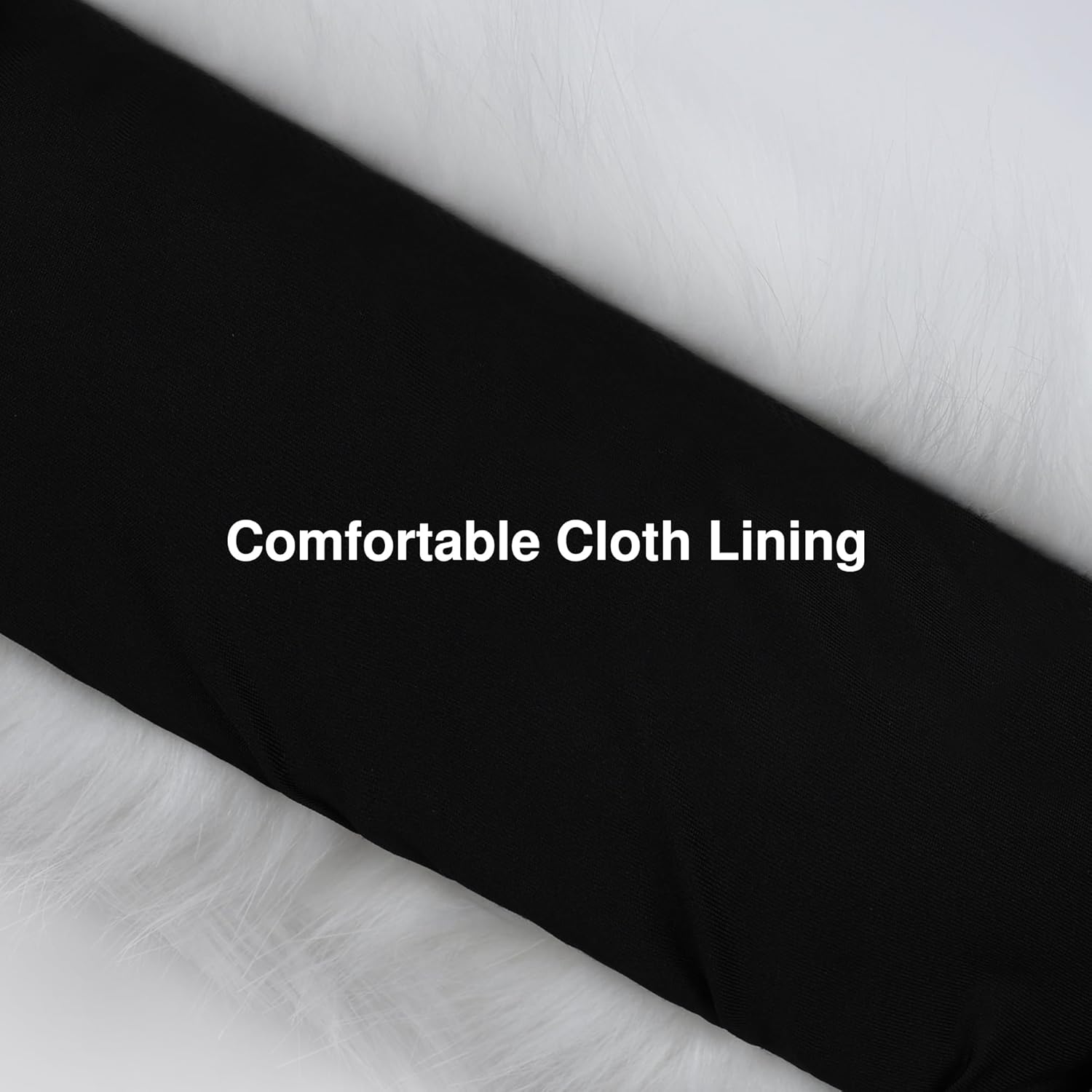 Winter Fluffy Faux Fur Headband Hat Ear Warmer Head Wrap Head Warmer for Women (White) - Image 4