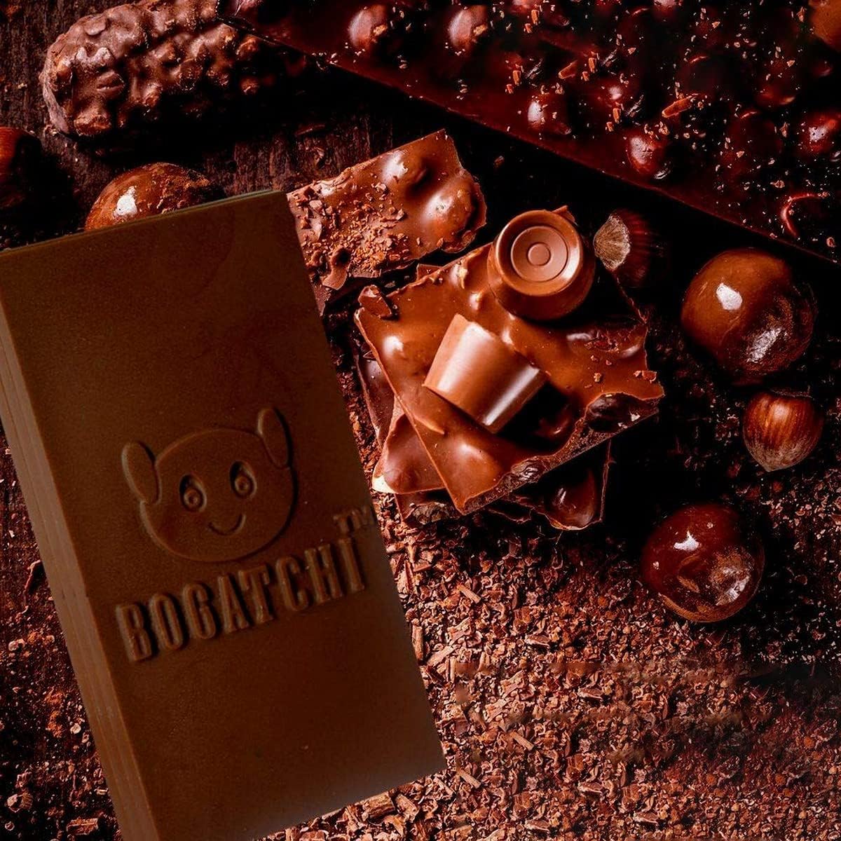 BOGATCHI Cooking Chocolate Bar Pure Artisanal 99% Dark Cooking Chocolate Bars for Baking, 160g