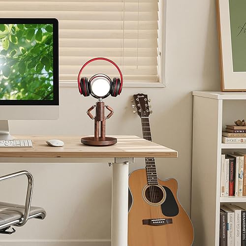 Miniatura 7 de Lámpara de mesa inalámbrica, lámpara de mesa de madera recargable con control táctil y brillo ajustable, lámpara de noche decorativa inalámbrica