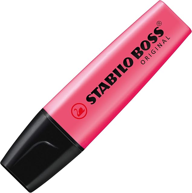 Zakreślacz - STABILO BOSS ORIGINAL jedna sztuka - kolor: różowy