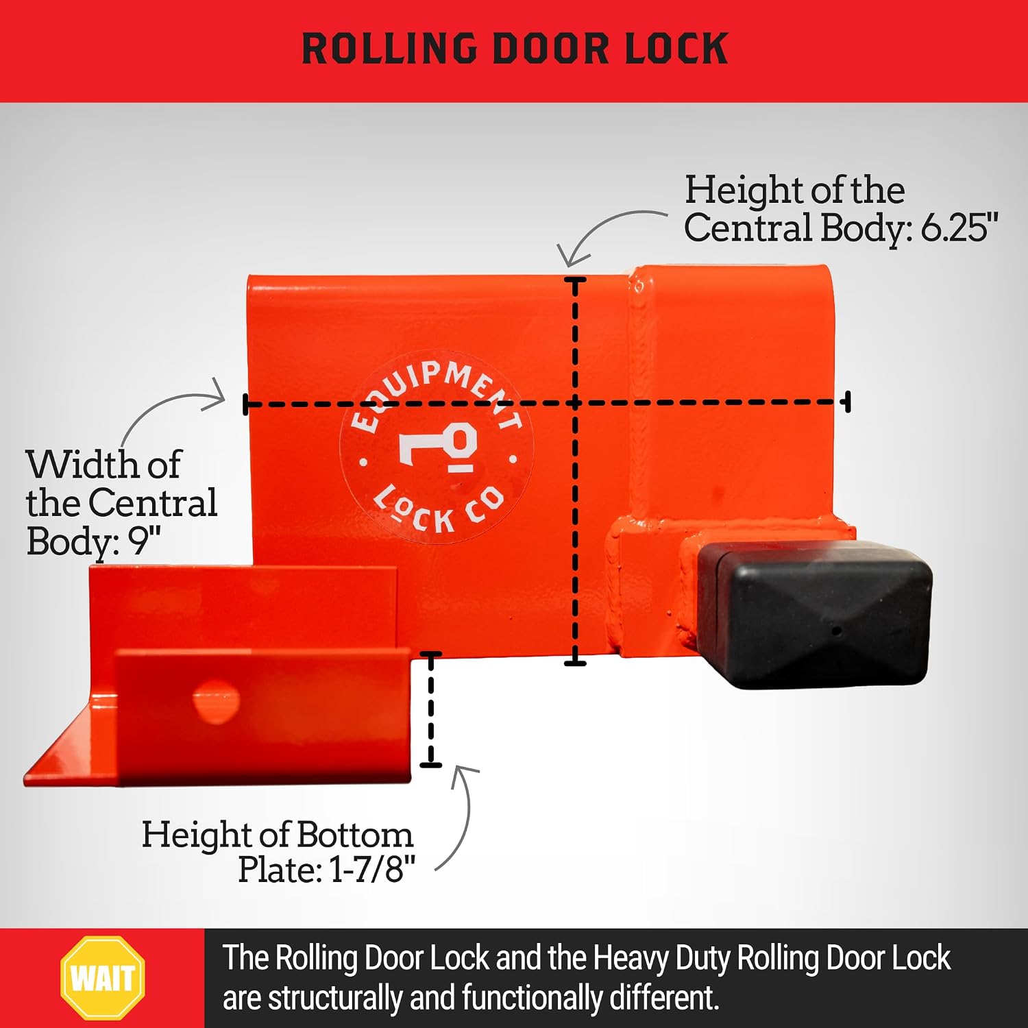 Equipment Lock Roll Up Door Lock - Maximum Security Storage Box Truck Lock and Trailer Lock - Keyed Security (Combination)