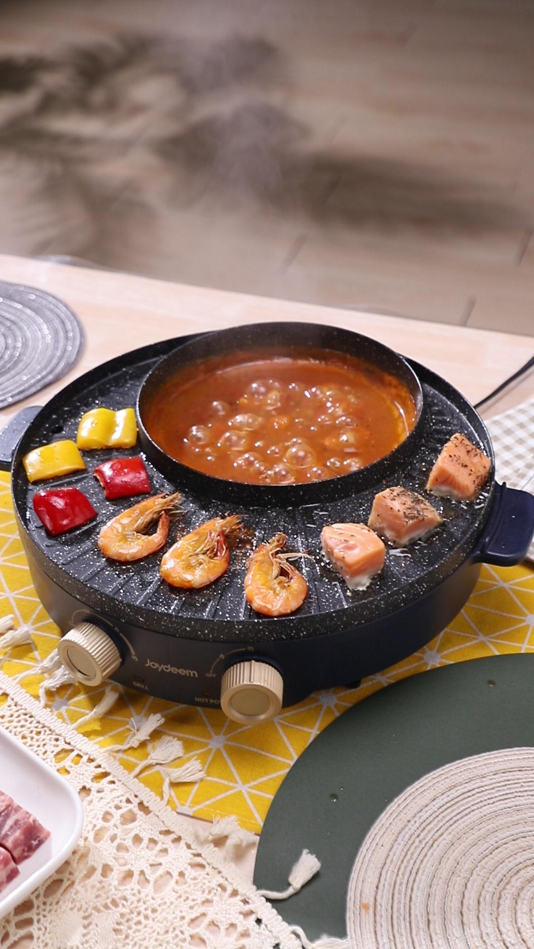 Amazon.com: Joydeem Electric Grill with Shabu Shabu Hot Pot