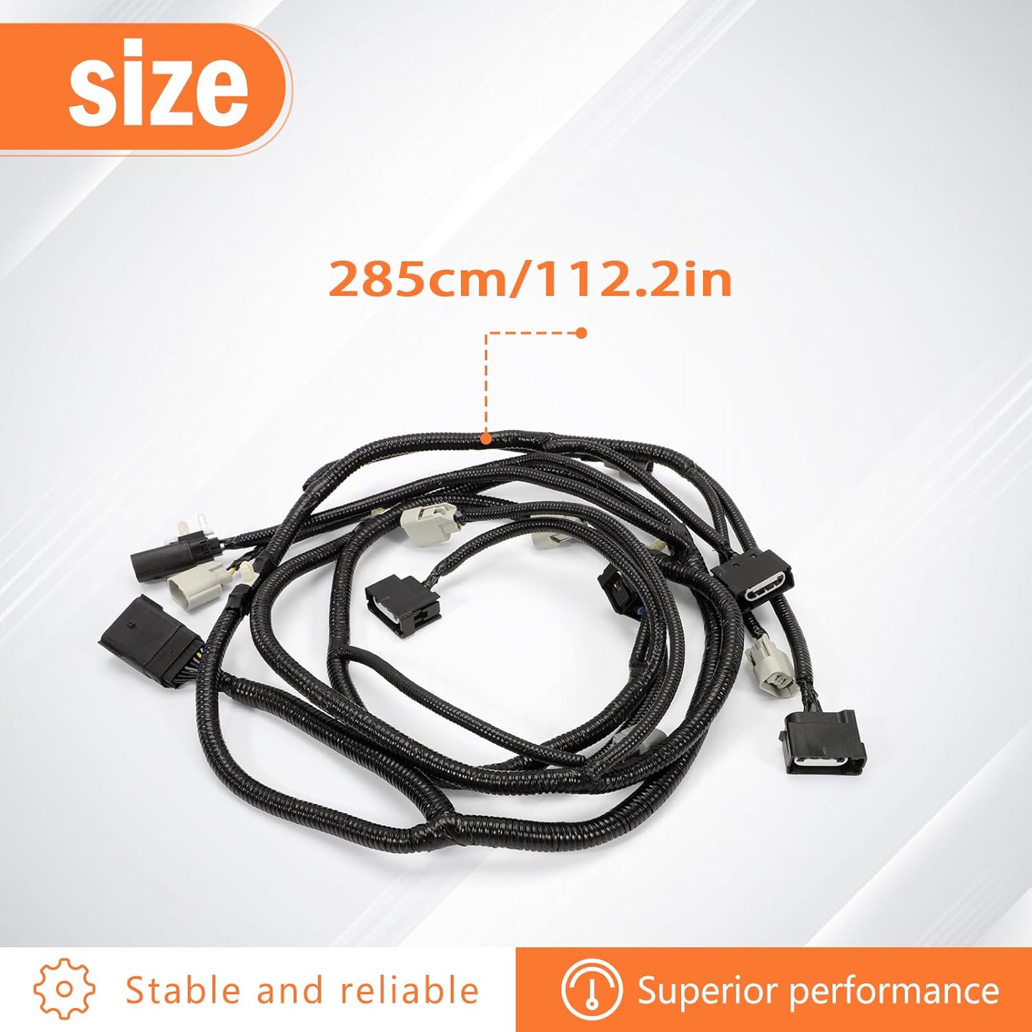 BL3Z-13A409-B RH/LH Tail Lights Lamp Wiring Harness Compatible with Ford F-150 2011 2012 2013 2014 3.5L 3.7L 5.0L 6.2L Rear Tail Light Wiring Lamp Assembly Repalce