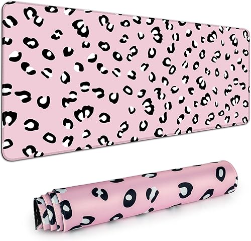 Vista 39 de Alfombrilla de escritorio, alfombrilla grande para mouse de 35 x 15.6 pulgadas, XXL extendida para juegos, con base antideslizante, alfombrilla