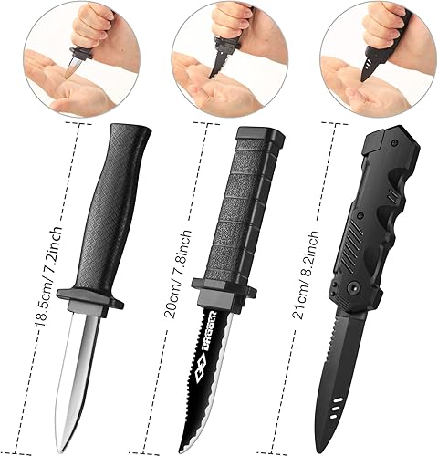 Miniatura 10 de Paquete de 15 cuchillos falsos retráctiles, cuchillos retráctiles, accesorios de Halloween, cuchillas de plástico falsas para Halloween, fiesta de